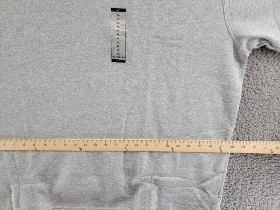 Nike Sportswear Club Fleece Oversized Mock-Neck Sweatshirt Women's XL Light Gray