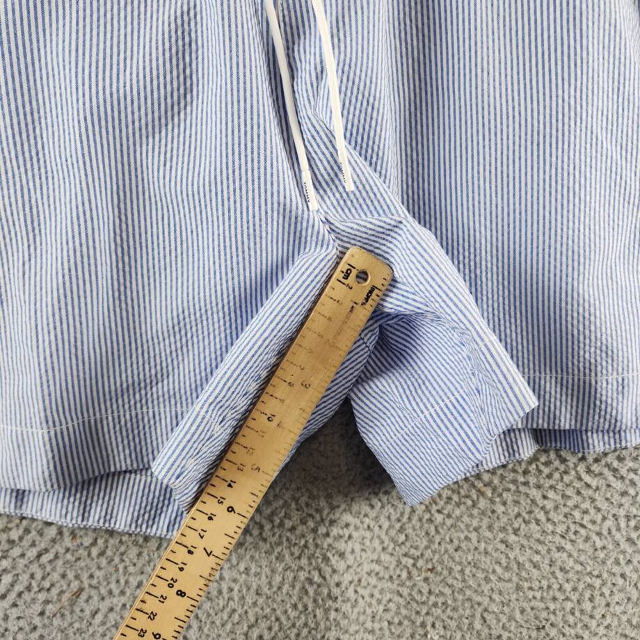 Tommy Hilfiger Striped Swim 5" Trunks Men's XXL Ithaca White Blue Spell