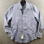 The Men's Store Bloomingdale's Slim Fit Stretch Dress Shirt Men's 16 32/33 Navy