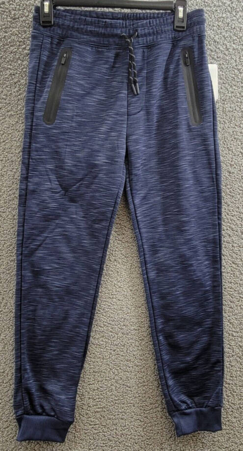 Ring of Fire Cool Texture Heat Seal Joggers Big Boys L Navy Space Dye Drawstring