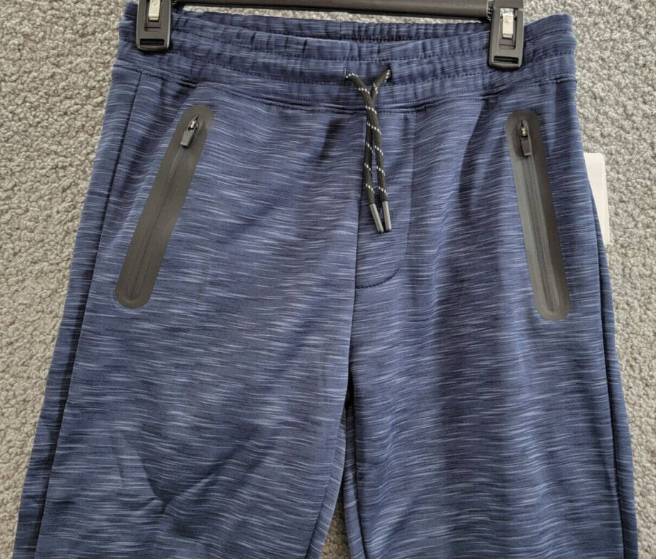 Ring of Fire Cool Texture Heat Seal Joggers Big Boys L Navy Space Dye Drawstring