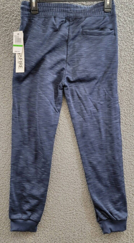 Ring of Fire Cool Texture Heat Seal Joggers Big Boys L Navy Space Dye Drawstring