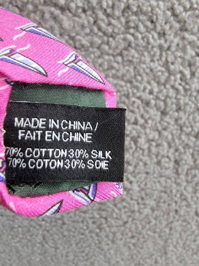Lauren Ralph Lauren Silk Blend Classic Sailboat Tie Boys Pink/Blue Keeper Loop~