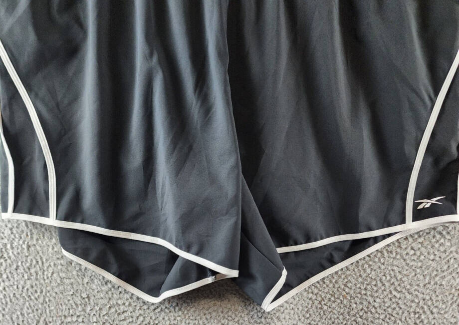 Reebok Plus Size ID Train Woven Shorts Women's 2X/18-20W Night Black/White