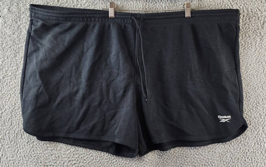 Reebok Plus Size Active Identity French Terry Shorts Women's 4X/26-28W Black