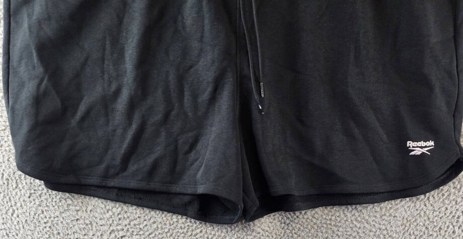 Reebok Plus Size Active Identity French Terry Shorts Women's 4X/26-28W Black