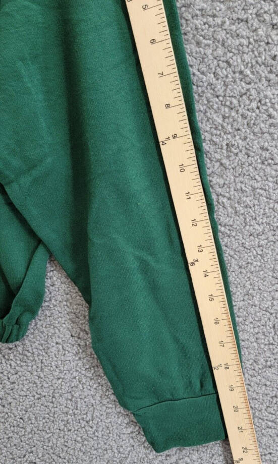 Monrow Super Soft Fleece V-Neck Hoodie Women's L Evergreen Kangaroo Pockets L/S
