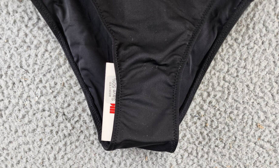 Solid & Striped The Emily Mesh Inset Bikini Bottoms Women's S Black Pull On