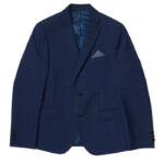 Lauren Ralph Lauren Plaid Classic Suit Jacket Big Boys 10R Dark Blue Long Sleeve