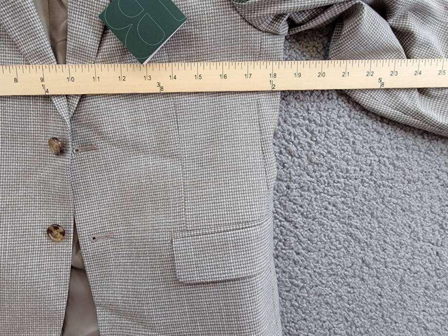 B By Brooks Brothers Classic Stretch Suit Jacket Big Boys 16R Brown/Cream L/S