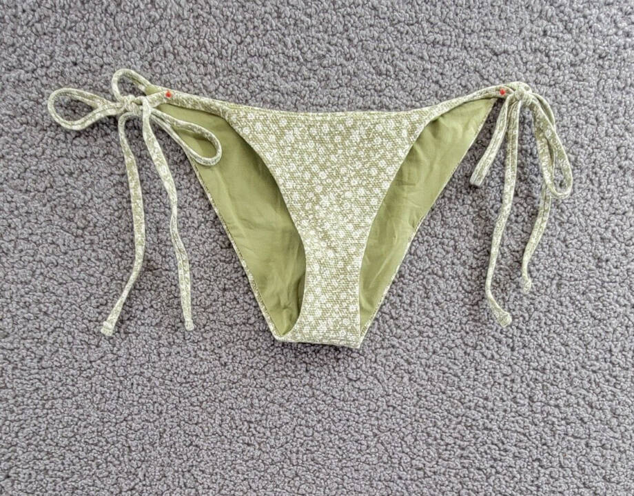 Eberjey Sadie Bikini Bottoms Women's XS Garden Floral Side Tie Strap Closure