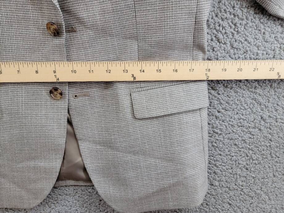 B By Brooks Brothers Classic Stretch Suit Jacket Big Boys 16R Brown/Cream L/S