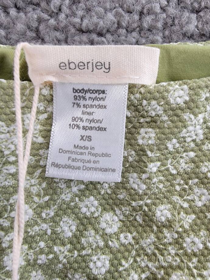 Eberjey Sadie Bikini Bottoms Women's XS Garden Floral Side Tie Strap Closure