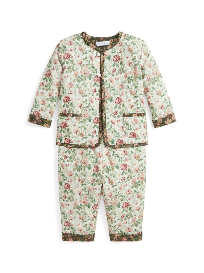 Ralph Lauren Reversible Floral Jacket & Pants Set Baby Girl's 3M Multi - 2 piece