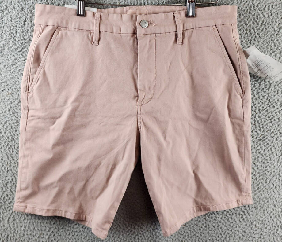 Joe's Jeans Brixton Slim Fit Shorts Men's 33 Adobe Rose Side Pockets Button Zip