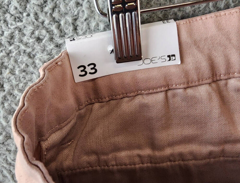 Joe's Jeans Brixton Slim Fit Shorts Men's 33 Adobe Rose Side Pockets Button Zip