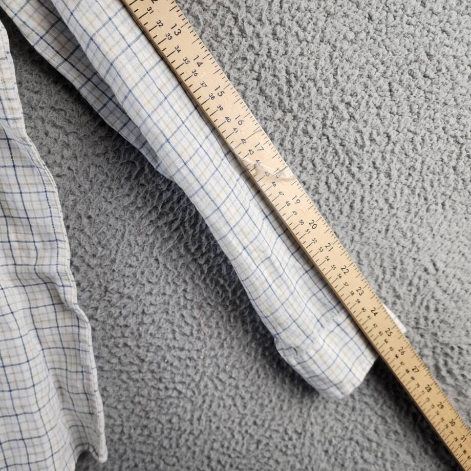 THE MEN'S STORE AT BLOOMINGDALE'S Linen Button Down Shirt Men's S Blue Combo
