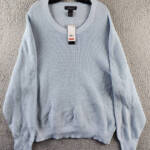 The Men's Store at Bloomingdale's Cotton Thermal Sweater Men's XXL Celestial L/S