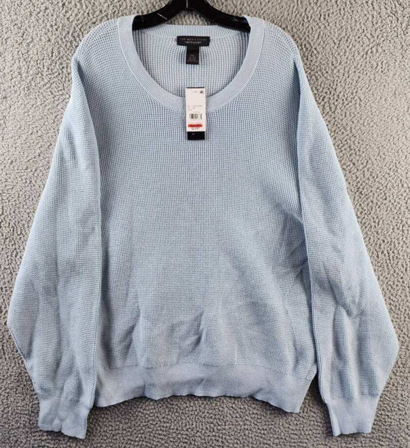 The Men's Store at Bloomingdale's Cotton Thermal Sweater Men's XXL Celestial L/S