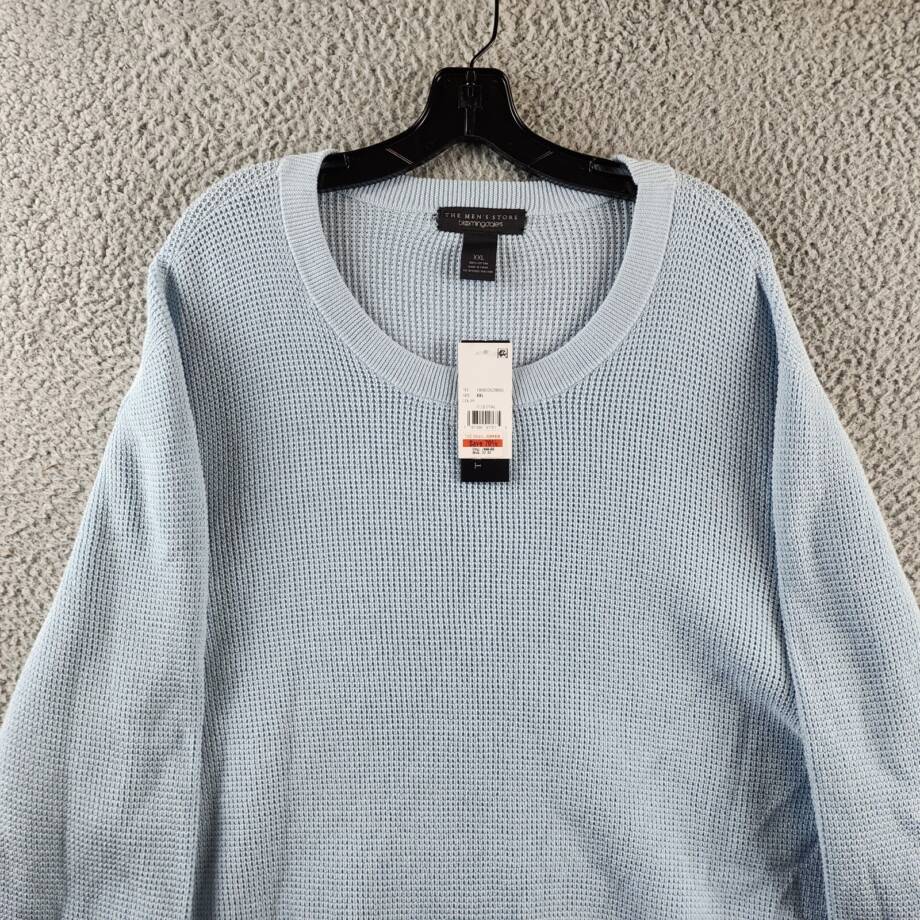 The Men's Store at Bloomingdale's Cotton Thermal Sweater Men's XXL Celestial L/S