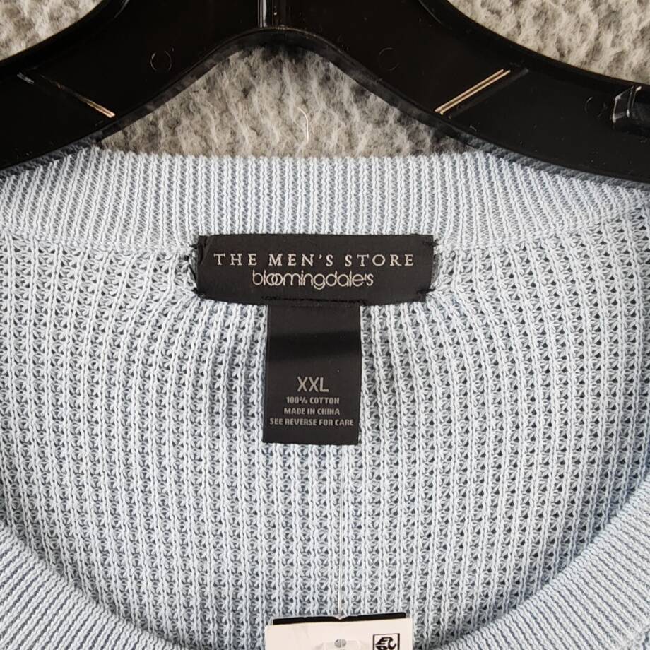 The Men's Store at Bloomingdale's Cotton Thermal Sweater Men's XXL Celestial L/S