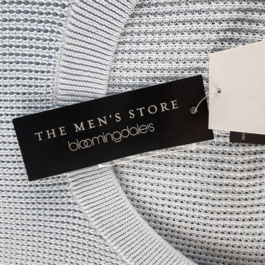 The Men's Store at Bloomingdale's Cotton Thermal Sweater Men's XXL Celestial L/S