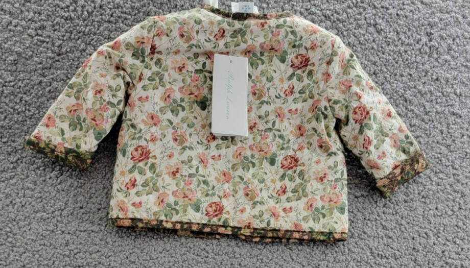 Ralph Lauren Reversible Floral Jacket & Pants Set Baby Girl's 3M Multi - 2 piece