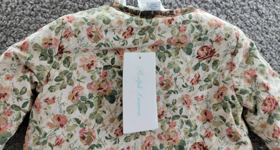 Ralph Lauren Reversible Floral Jacket & Pants Set Baby Girl's 3M Multi - 2 piece