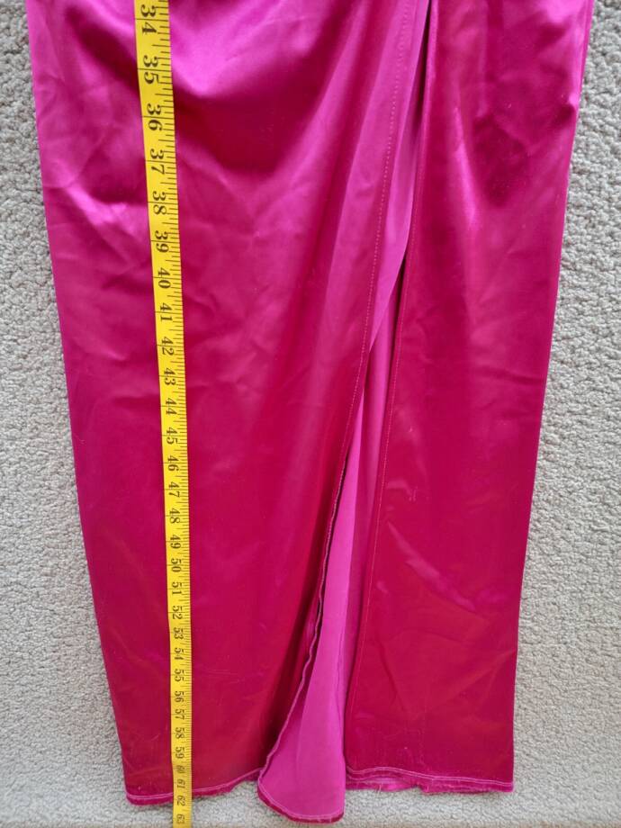 City Studio Satin Cross-Strap Mesh Embellished Back Gown Juniors 3/4 Deep Orchid
