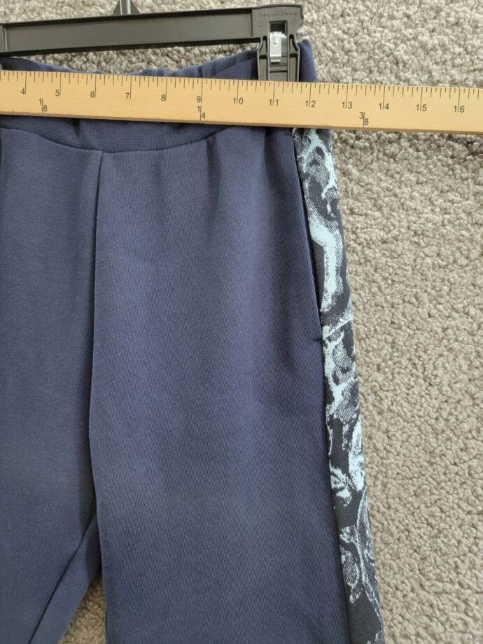 Versace Fleece + Barocco Print Logo Sweatpants Big Boy 10 Navy/Light Navy PullOn
