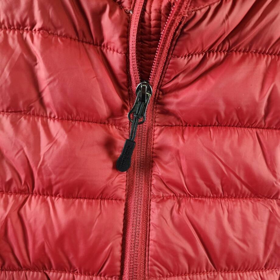 Club Room Quilted Packable Puffer Vest Men's S Red Stand Collar Full Zip Closure