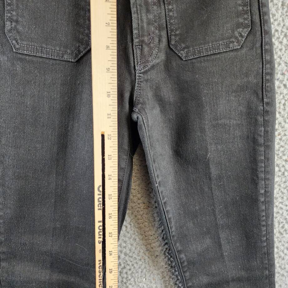 MOTHER The Patch Pocket Insider High Rise Jeans Women's 23 Pitch Button Closure~