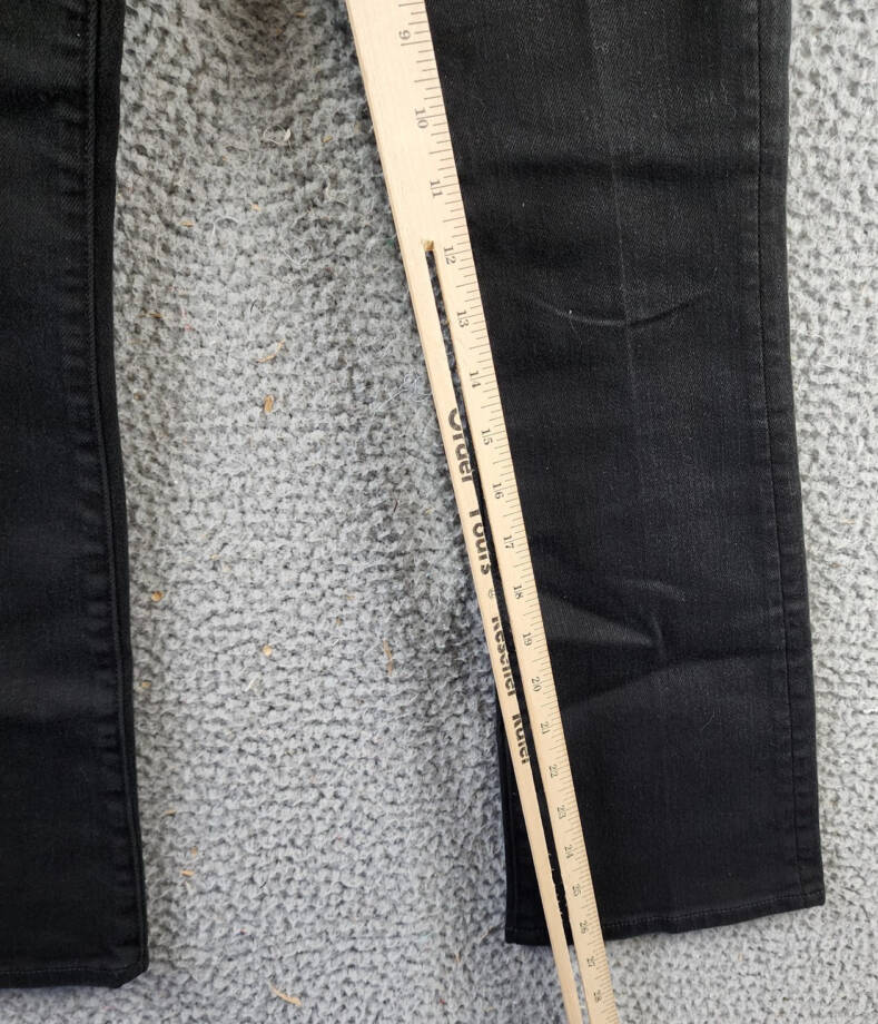 MOTHER The Patch Pocket Insider High Rise Jeans Women's 23 Pitch Button Closure~