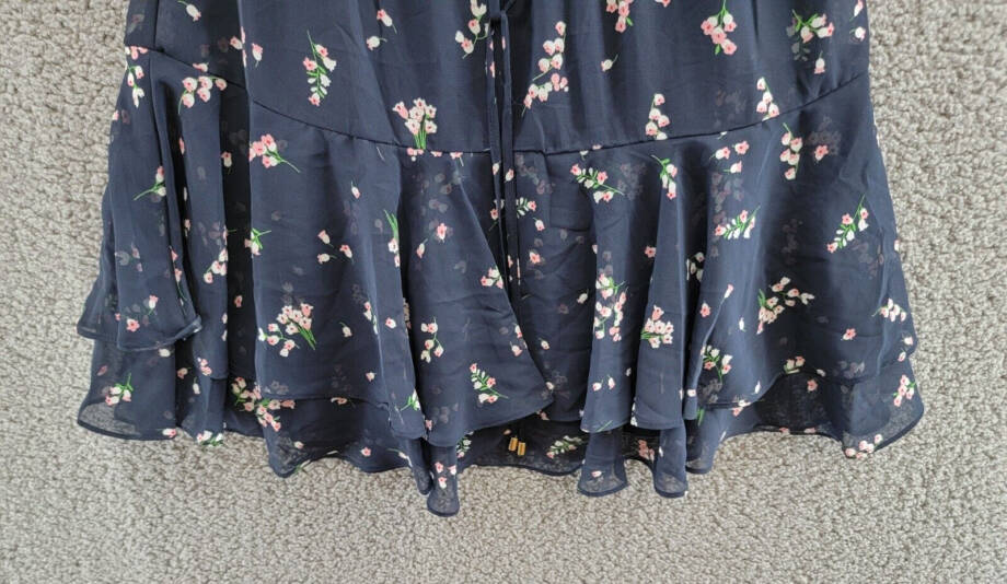 Tommy Hilfiger Petite Floral Fit & Flare Dress Women's 4P Sky Captain Multi