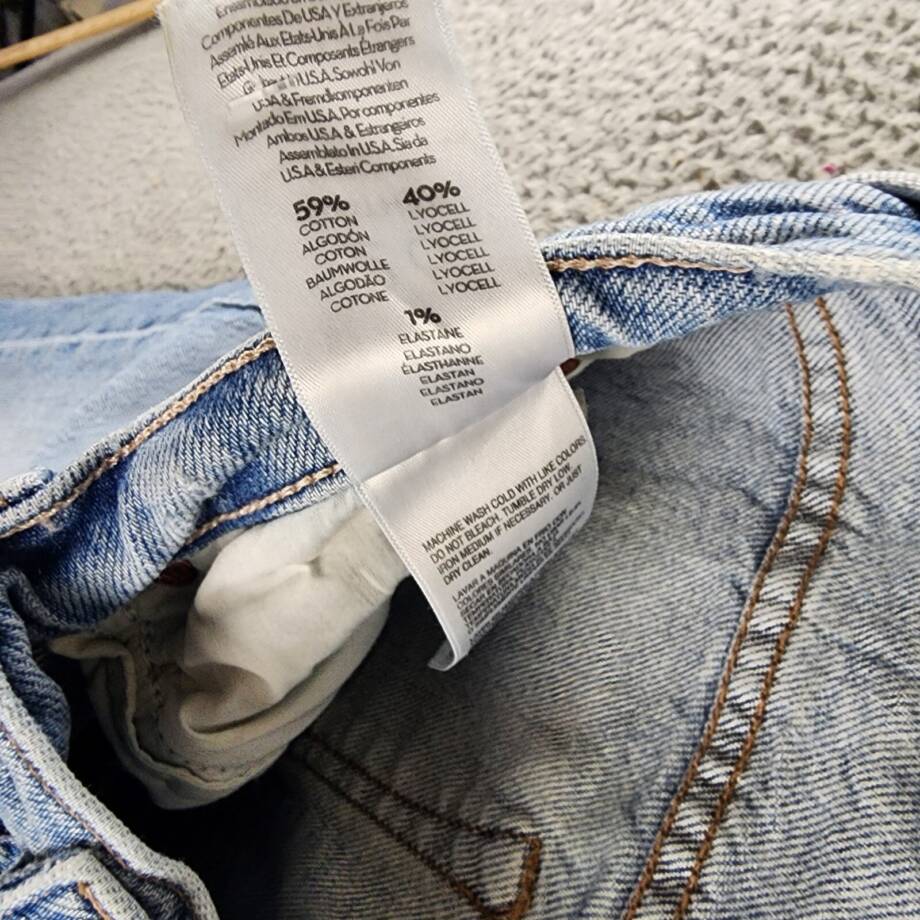 Mother The Kick It Straight Leg Jeans Women's 26 Light Blue High Rise Belt Loops