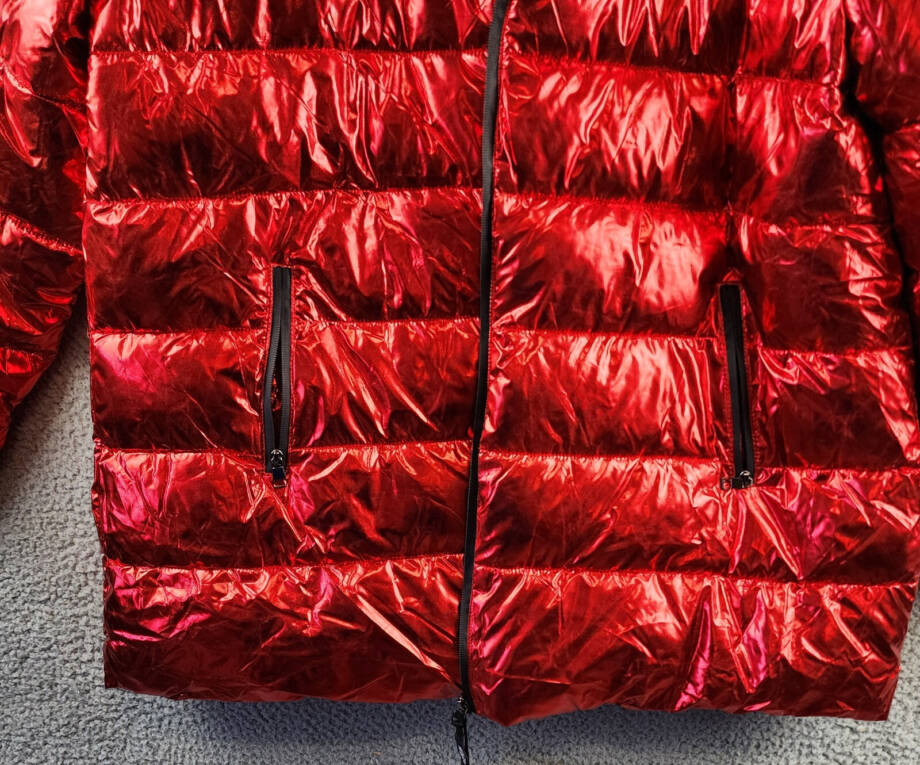 White Mark Plus Size Faux Fur Cold Weather Puffer Jacket Women's 3XL Red L/S~