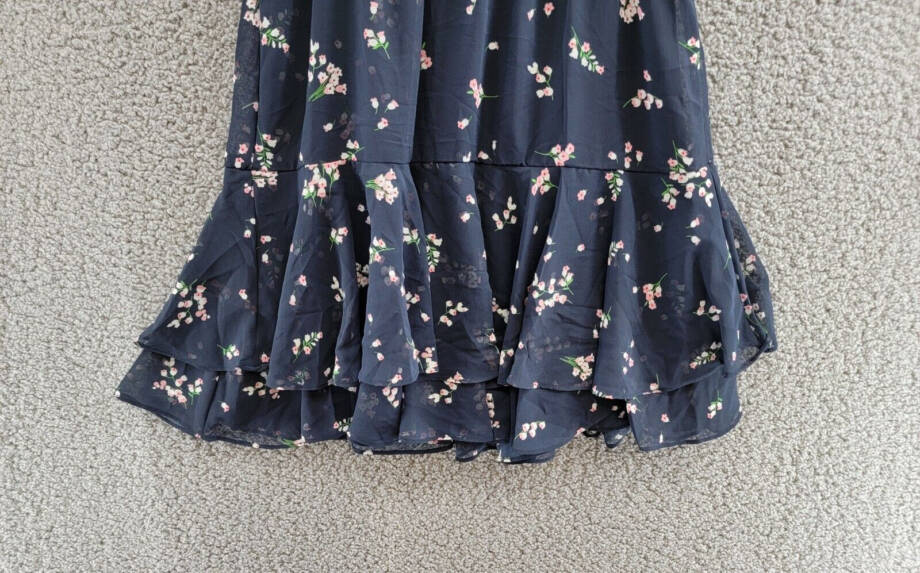 Tommy Hilfiger Petite Floral Fit & Flare Dress Women's 4P Sky Captain Multi