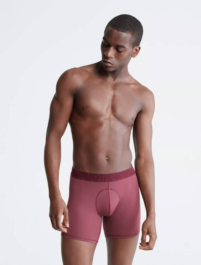Calvin Klein Future Shift Stretch Holiday Boxer Briefs Men's L Tawny Port PullOn