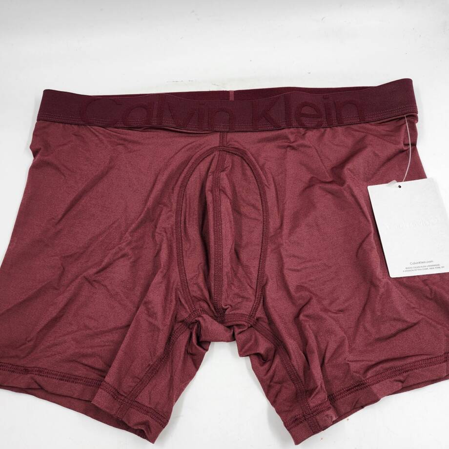 Calvin Klein Future Shift Stretch Holiday Boxer Briefs Men's L Tawny Port PullOn