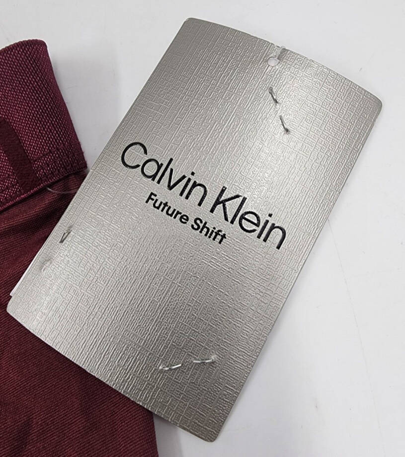Calvin Klein Future Shift Stretch Holiday Boxer Briefs Men's S Tawny Port Logo~