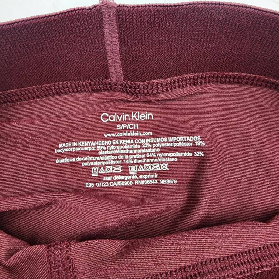 Calvin Klein Future Shift Stretch Holiday Boxer Briefs Men's S Tawny Port Logo~