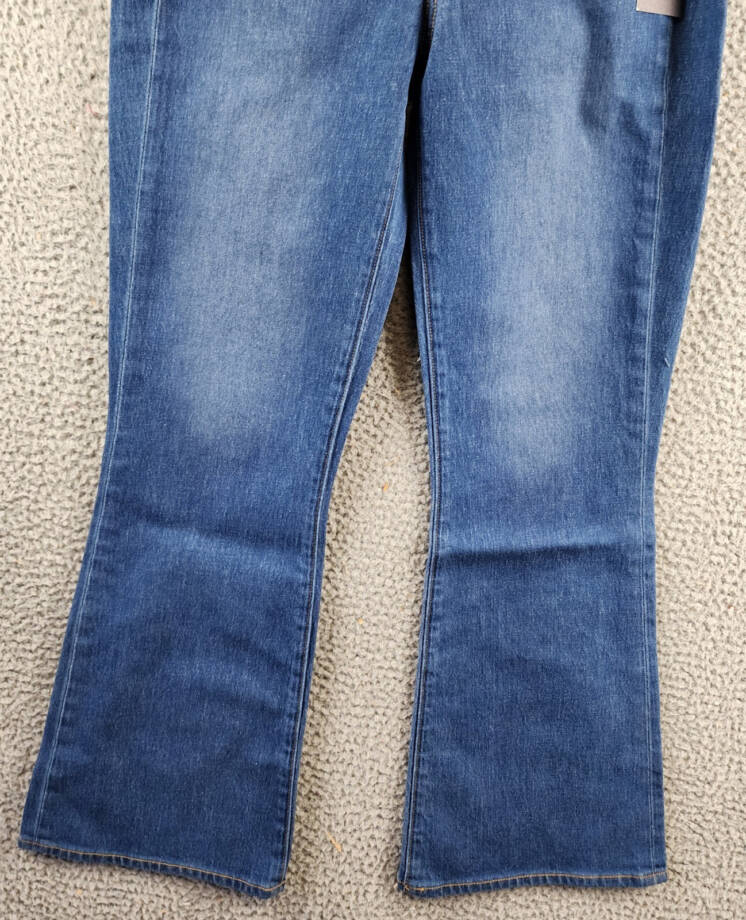 Veronica Beard Carson High Rise Ankle Flare Jeans Women's 27 Cornflower Button~
