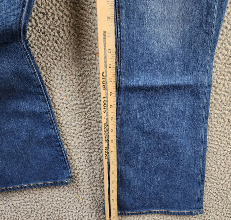 Veronica Beard Carson High Rise Ankle Flare Jeans Women's 27 Cornflower Button~