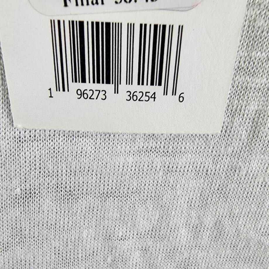 Vince Long Sleeve Linen Henley Shirt Men's XL Optic White Heather Pullover