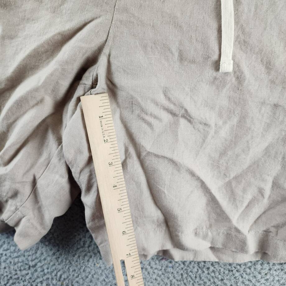 Vince Lightweight Hemp Shorts Men's XXL Beach Sand Drawstring Button Zipped