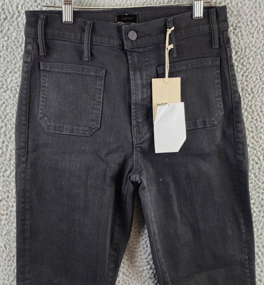 Mother The Patch Pocket Insider Ankle Jeans Women's 28 Pitch Button Closure~