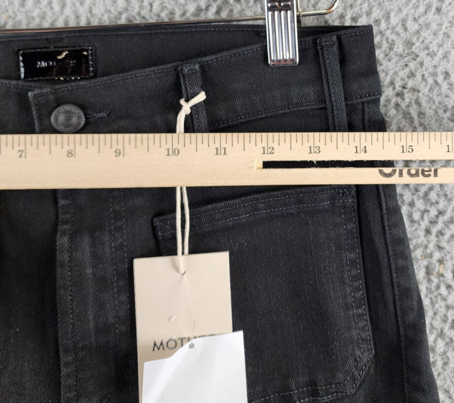 Mother The Patch Pocket Insider Ankle Jeans Women's 28 Pitch Button Closure~