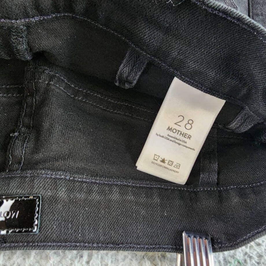 Mother The Patch Pocket Insider Ankle Jeans Women's 28 Pitch Button Closure~