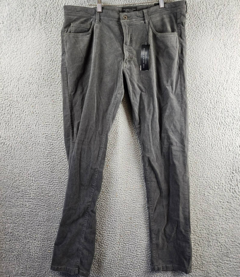 The Men's Store at Bloomingdale's Tailored Fit Corduroy Pants Men's 38Wx34L Gray