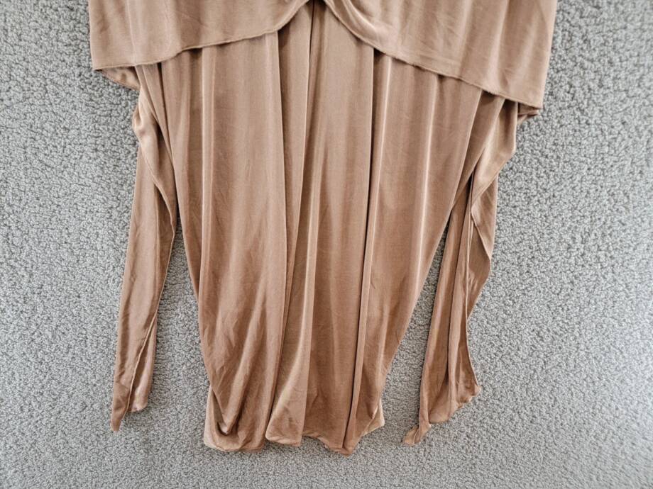 Nina Parker Trendy Plus Size Tie-Front Ruched Shirtdress Women's 3X Portabella